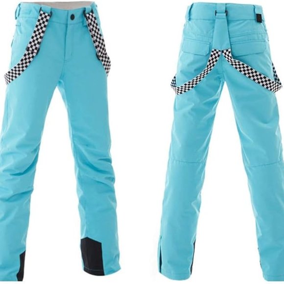 YEEFINE Women's Outdoor Snow Pants Windproof Waterproof Winter Warm Insulated - Picture 2 of 5